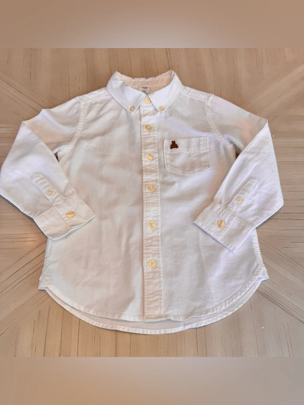 Gap White Oxford Toddler Shirt Size 4Y 🤍